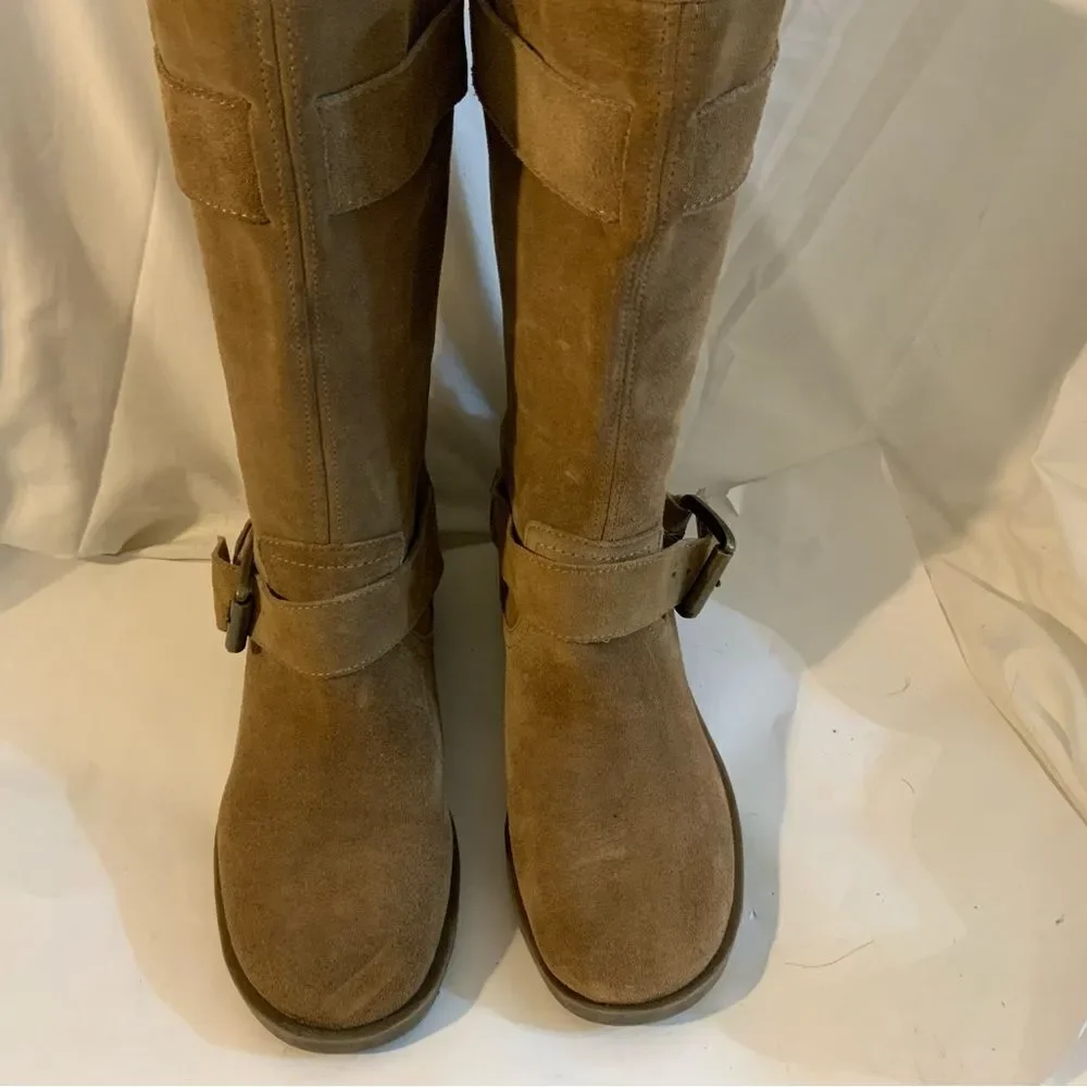 Jessica Simpson Brown Leather/Suede Over The Knee Boots Size 9.5